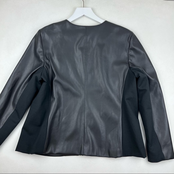 J. Jill Faux Leather Zip Jacket - Picture 3 of 10